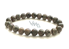 Yooperlit bransoletka elastyczna naturalny kamień, kuleczka 8 mm / 16 - 17 cm
