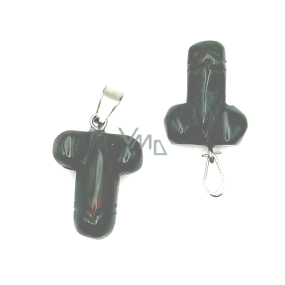 Heliotrop / Bloodstone Penis do szczęścia, przywieszek naturalny kamień ręcznie szlifowany około 11 x 22 mm, kamień odwagi Heliotrop / Bloodstone Penis do szczęścia, przywieszek naturalny kamień ręcznie szlifowany około 11 x 22 mm, kamień odwagi