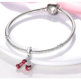 Charm Srebrna 925 Waga do ćwiczeń - hantel i kettle 2w1, zawieszka na bransoletkę sport