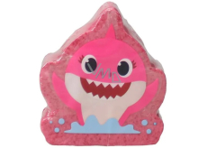Pinkfong Baby Shark różowo czerwona musująca bomba do kąpieli 140 g