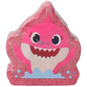 Pinkfong Baby Shark różowo czerwona musująca bomba do kąpieli 140 g