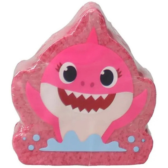 Pinkfong Baby Shark różowo czerwona musująca bomba do kąpieli 140 g