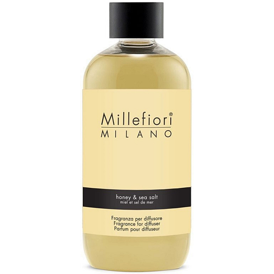 Millefiori Milano Natural Honey & Sea Salt - Med a mořská sůl Náplň difuzéru pro vonná stébla 250 ml