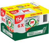 Kapsułki Jar Platinum Plus All in One Cytryna do zmywarki pudełko 6 x 19 sztuk