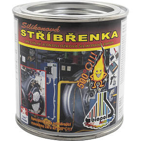 Biopol Paints Silikonowa srebrzanka, żaroodporna do 500 °C, 350 g