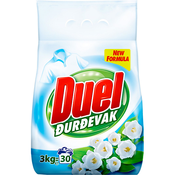 Duel proszek do prania Durdevak, 30 dawek, 3 kg
