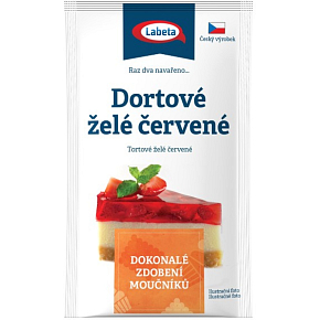 Labeta żelatyna do tortów czerwona, 10 g