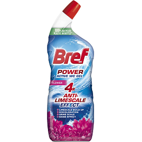 Bref WC gel Power Aktiv Gel Kwiatowy z odświeżaczem, 750 ml Bref WC gel Power Aktiv Gel Kwiatowy z odświeżaczem, 750 ml