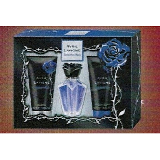 Avril Lavigne Forbidden Rose parfémovaná voda 15 ml + sprchový gel 50 ml + tělové mléko 50 ml, dárková sada