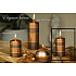 Lima Elegance Brown svíčka měděná válec 50 x 100 mm 1 kus