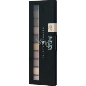 Gabriella Salvete Palette 10 Shades paleta očních stínů se zrcátkem a aplikátorem 02 Nude 12 g Gabriella Salvete Palette 10 Shades paleta očních stínů se zrcátkem a aplikátorem 02 Nude 12 g