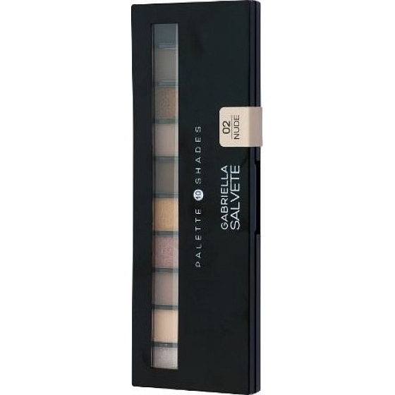 Gabriella Salvete Palette 10 Shades paleta očních stínů se zrcátkem a aplikátorem 02 Nude 12 g