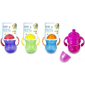 First Steps Sipper Cup 12+ láhev se sosákem a dvěma uchy pro děti fialová 300 ml
