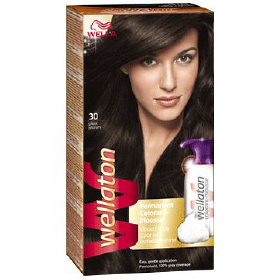 Wella Wellaton pěnová barva na vlasy 3/0 Tmavohnědá