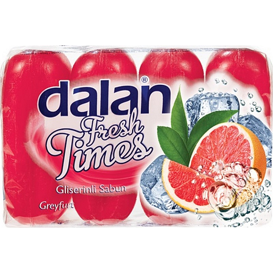 Dalan Fresh Time Grapefruit glycerinové tuhé toaletní mýdlo 4 x 90 g