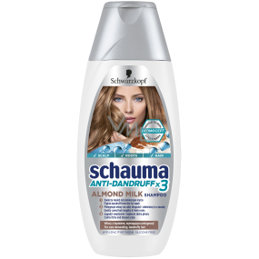 Schauma Anti-Dandruff x3 Almond Milk šampon pro náročné vlasy s lupy 250 ml