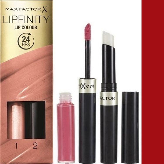 Max Factor Lipfinity Lip Colour rtěnka a lesk 125 So Glamorous 2,3 ml a 1,9 g
