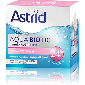 Astrid Aqua Biotic na dzień i noc krem na suchą i wrażliwą skórę, 50 ml