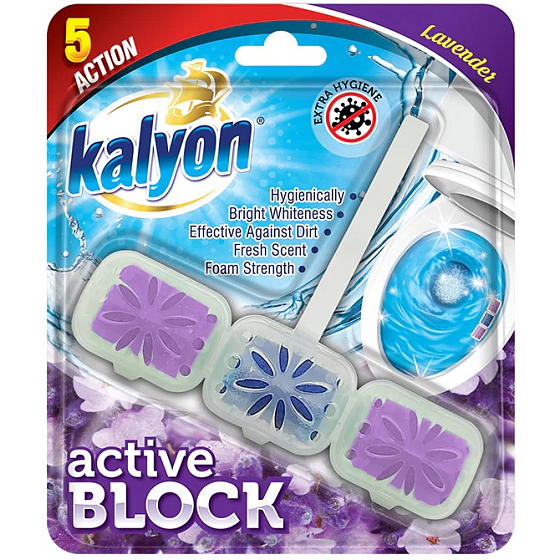Kalyon Active Lavender WC závěsný čistič s vůní levandule 57 g