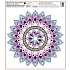 Okenní fólie bez lepidla Fialová mandala 30 x 33,5 cm