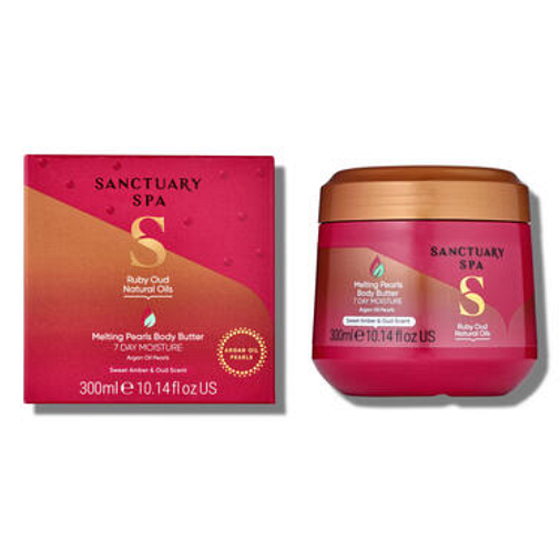 Sanctuary Spa Signature Collection Ambra i oud perłowe masło do ciała 300 ml