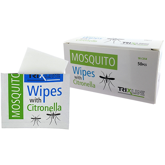 Trixline TR C 354 Mosquito nawilżane chusteczki z cytryną 50 sztuk