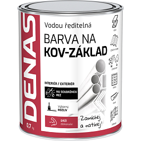DENAS NA KOV-ZÁKLAD farba antykorozyjna na metal, 0110 szara, 700 g
