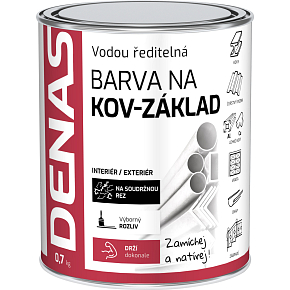 DENAS NA KOV-ZÁKLAD farba antykorozyjna na metal, 0110 szara, 700 g