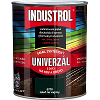 Industrol S2013 uniwersalny połyskowa farba na metal i drewno, 5700 zieleni wagonowej, 600 ml