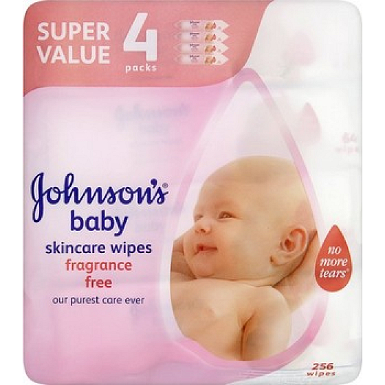 Johnsons Baby Wipes Protection Neparfémované vlhčené ubrousky 256 kusů