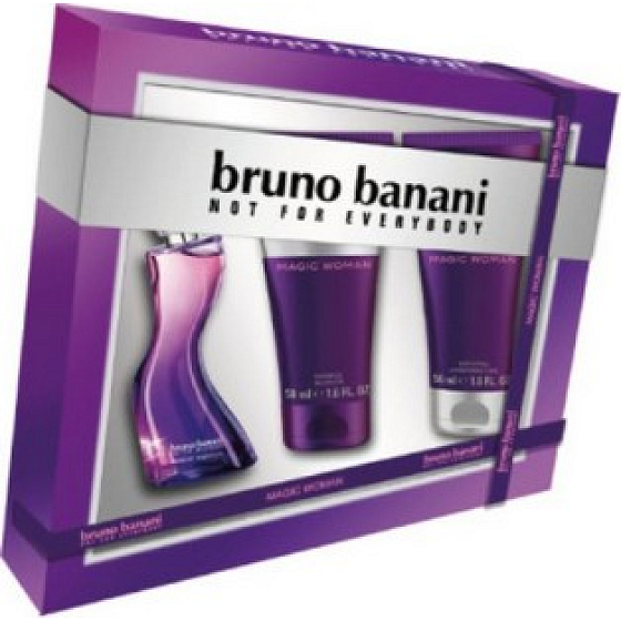 Bruno Banani Magic toaletní voda pro ženy 20 ml + sprchový gel 50 ml + tělové mléko 50 ml, dárková sada