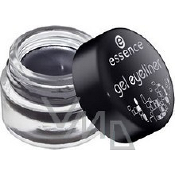 Essence Gel Eyeliner oční linky gelové 01 Midnight In Paris 3 ml