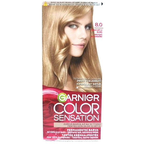 Garnier Color Sensation farba do włosów 8.0 Olśniewająca jasna blond