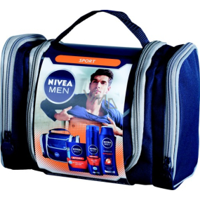 Nivea Men Sport Lotion gel na holení 200 ml + voda po holrní 100 ml + šampon 250ml kosmetická sada