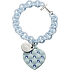 Ops! Objects Matelassé Crystal Bracelet náramek OPSBR-234 světle modrá