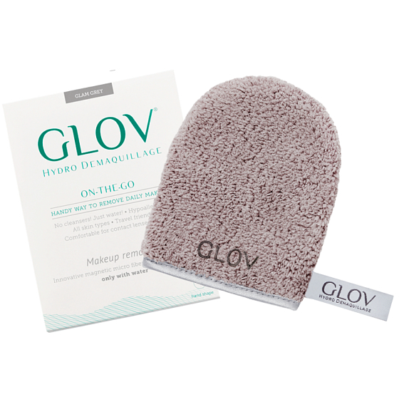 Glov Hydro Demaquillage On-The-Go Glam Grey odličovací rukavice 1 kus