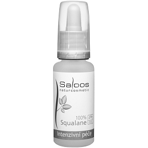 Saloos Bio 100% Squalane olej do twarzy multifunkcyjny suchy, elastyczność, nawilżenie, zmarszczki 20 ml