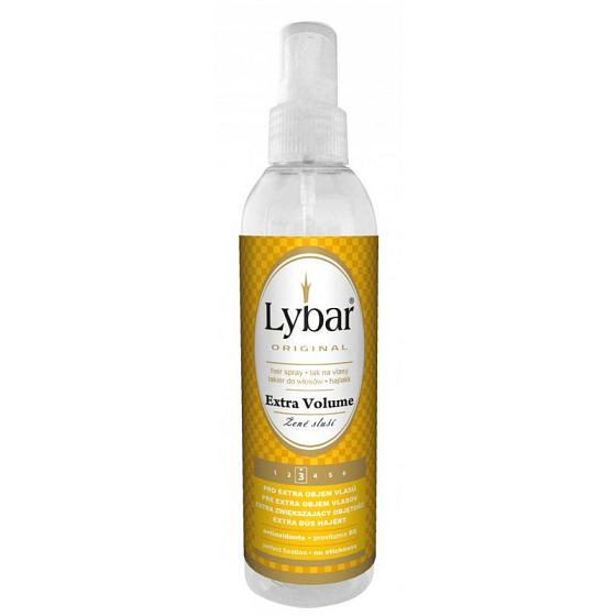 Lybar Objem silně tužící lak na vlasy mechanický rozprašovač 200 ml