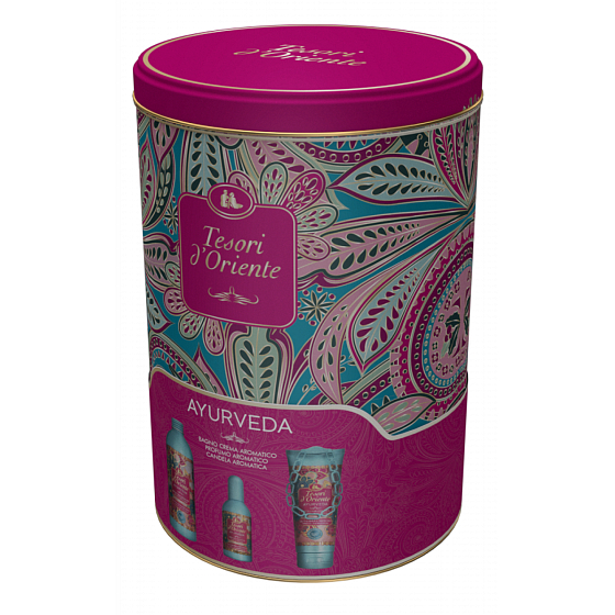 Tesori d Oriente Ayurveda toaletní voda 100 ml + sprchový gel 250 ml + pěna do koupele 500 ml, pro ženy dárková sada