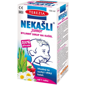Terezia Nekaśli Junior 100% naturalny syrop ziołowy na podrażnione gardło w okresie przeziębienia 150 ml