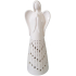 Dekoracja Anioł porcelanowy z LED oświetleniem 32,5 cm