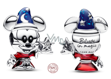 Charm Srebrna 925 Disney Czarodziej Mickey, koralik na bransoletkę na święta