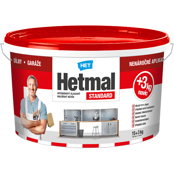 Het Hetmal Standard farba malarska, 15+3 kg