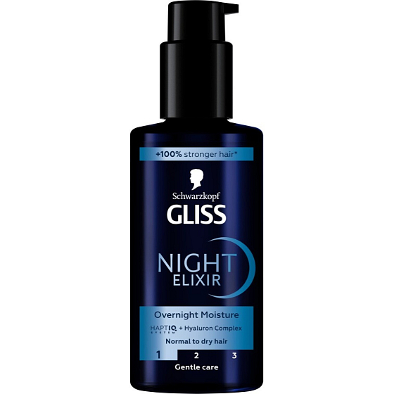 Gliss nocny eliksir do włosów Overnight Moisture 100ml