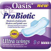 Oasis ProBiotic Ultra Wings podpaski damskie, 9 szt.