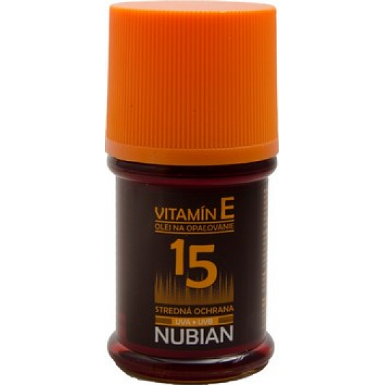 Nubian OF15 Olej na opalování střední ochrana 60 ml