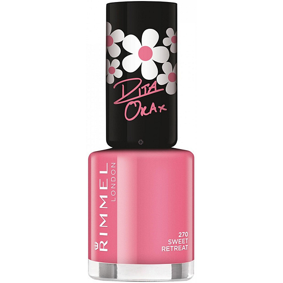 Rimmel London 60 Seconds Nail Polish by Rita Ora lak na nehty 270 Sweet Retreat 8 ml