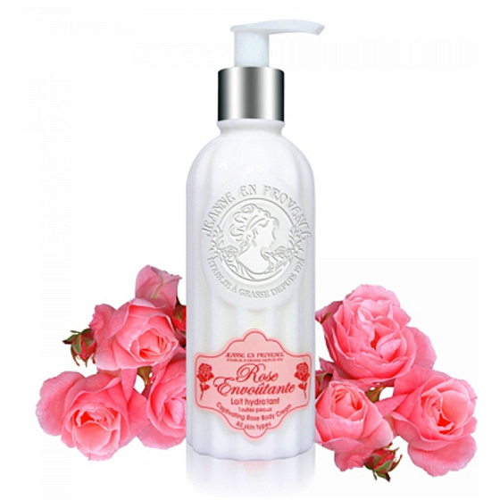 Jeanne en Provence Rose Envoutante - Podmanivá růže tělové mléko dávkovač 250 ml
