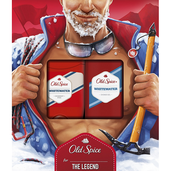 Old Spice White Water deodorant stick 50 ml + sprchový gel 250 ml, kosmetická sada