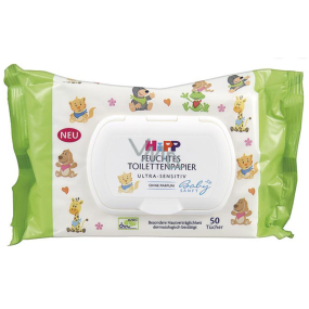 HiPP Babysanft Wilgotny papier toaletowy dla wrażliwej skóry 50 sztuk